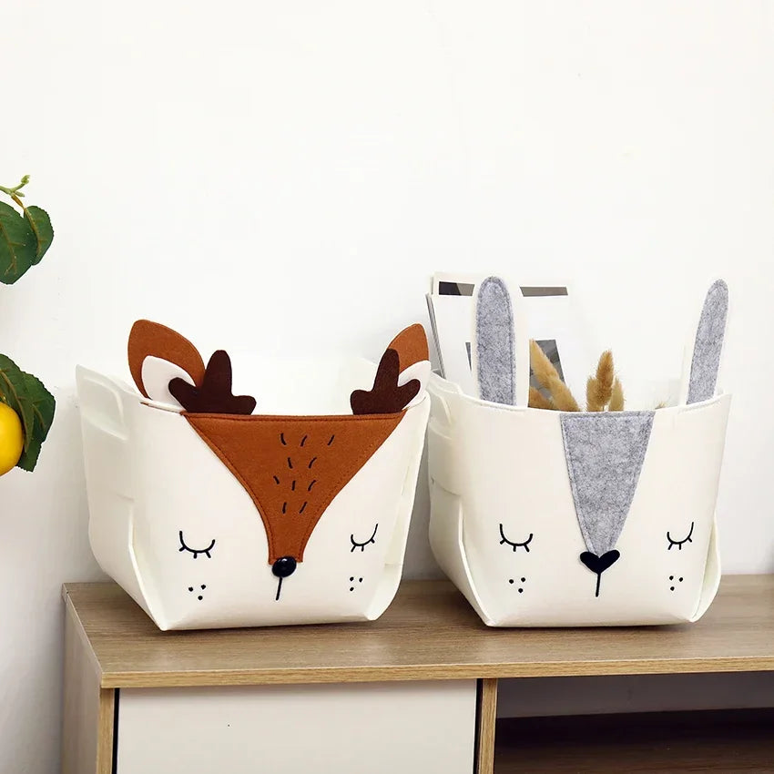 Panier de Rangement en Feutrine “FunAnimals”