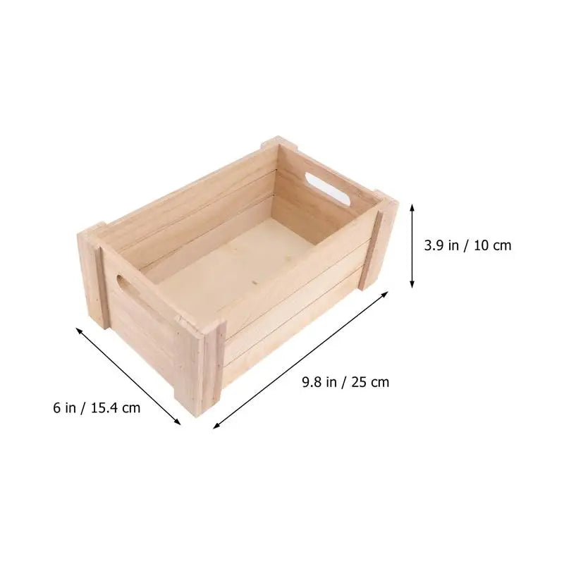 “RusticHome” Wooden Storage Box