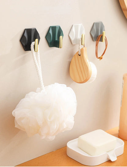 4 “Luxury” Adhesive Wall Hooks