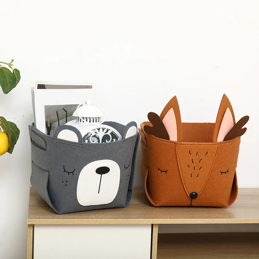 Panier de Rangement en Feutrine “FunAnimals”