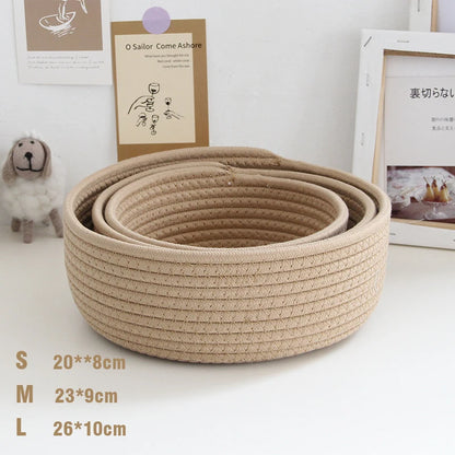 “NordicRope” Cotton Rope Storage Basket