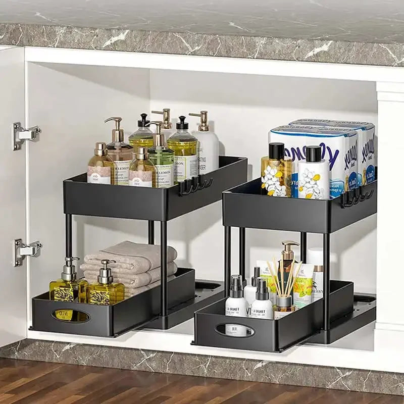 “SlidePro” Under Sink Sliding Organizer