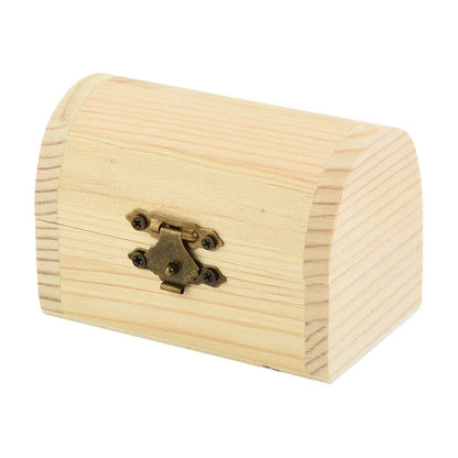 “ArchiBox” Wooden Storage Box with Hinges and Arched Shape