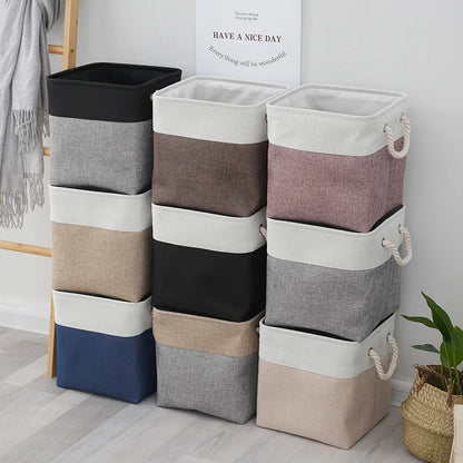 “LinoBox” Foldable Linen Storage Box