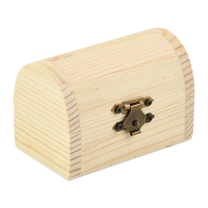 “ArchiBox” Wooden Storage Box with Hinges and Arched Shape