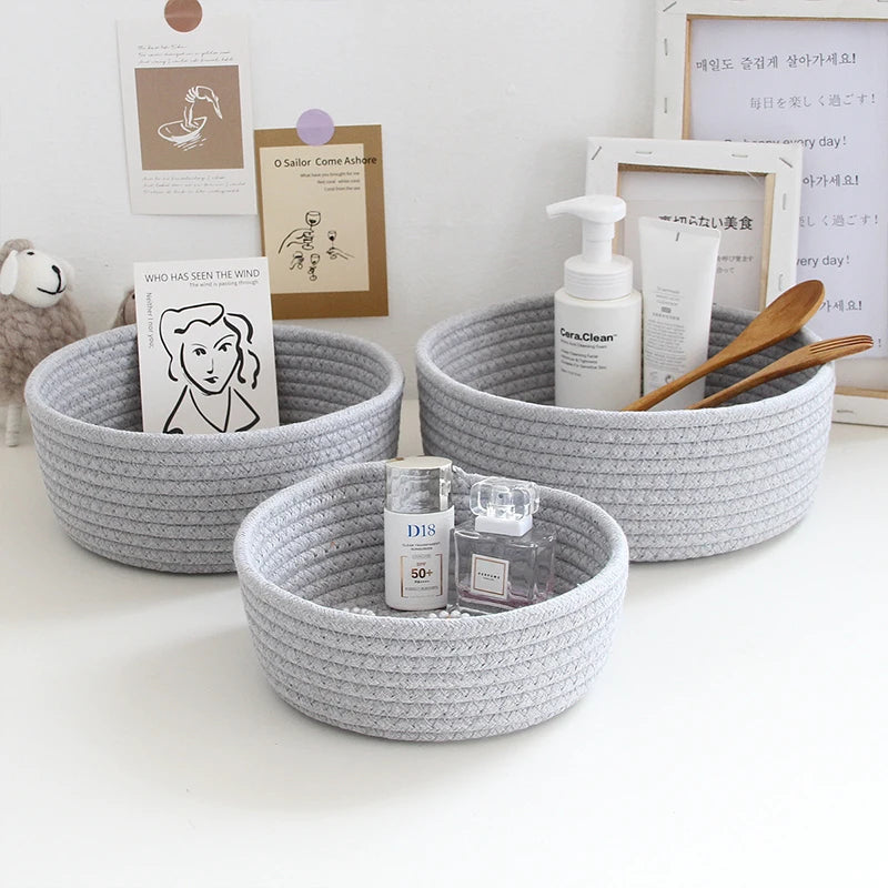 “NordicRope” Cotton Rope Storage Basket