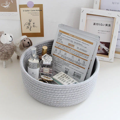 “NordicRope” Cotton Rope Storage Basket