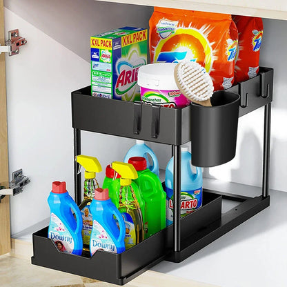 “SlidePro” Under Sink Sliding Organizer