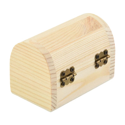 “ArchiBox” Wooden Storage Box with Hinges and Arched Shape