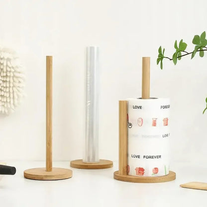 “OakRoll” Wooden Kitchen Roll Holder