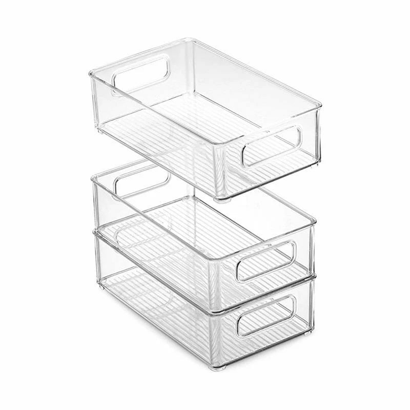 “ClearFridge” Stackable Refrigerator Storage Box