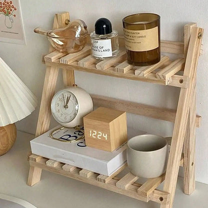 Étagère de Rangement en Bois Double Couche “DualRack”