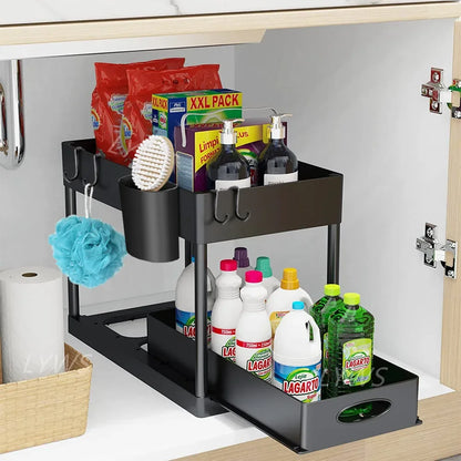 “SlidePro” Under Sink Sliding Organizer