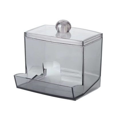 “QtipClear” Transparent Dispenser with Lid