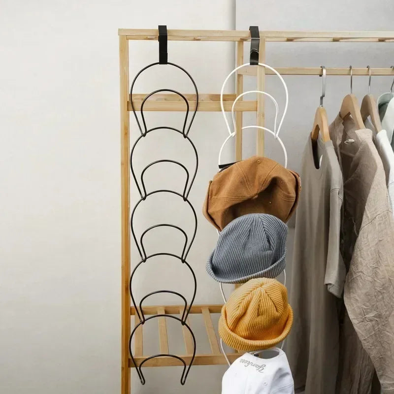 “HangItPro” 5-Slot Over-The-Door Hook Rack