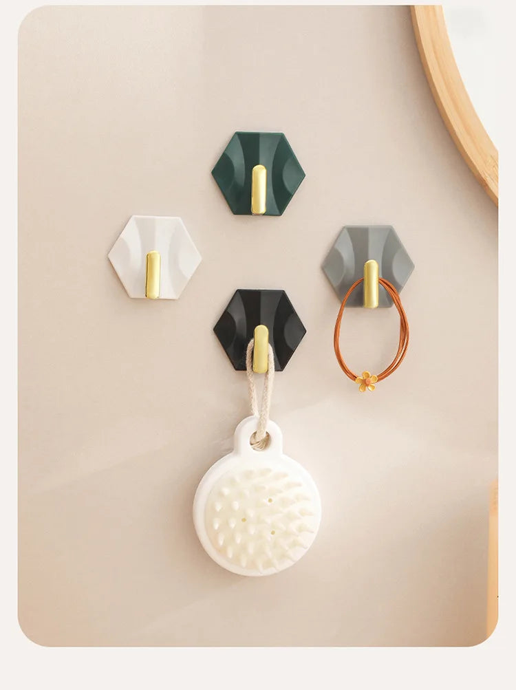 4 “Luxury” Adhesive Wall Hooks