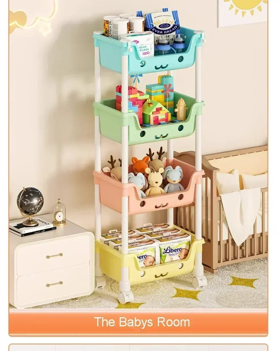 “Play&amp;Store” Multifunctional Storage Trolley