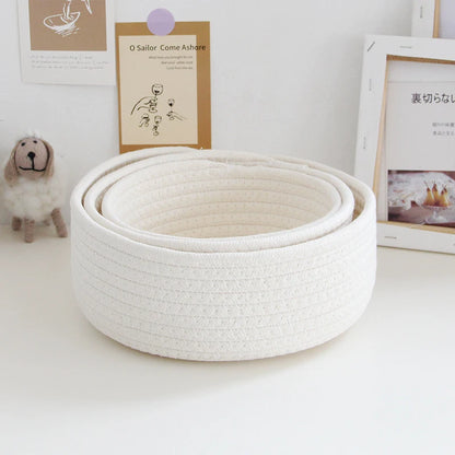 “NordicRope” Cotton Rope Storage Basket