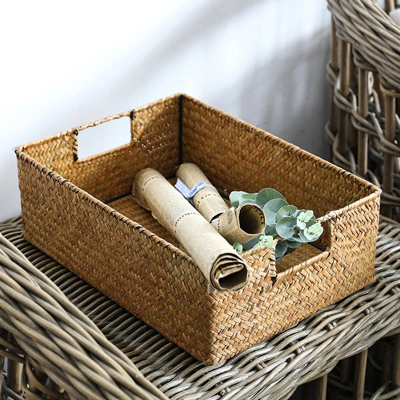 Panier en Osier Tressé Naturel "EcoBasket"