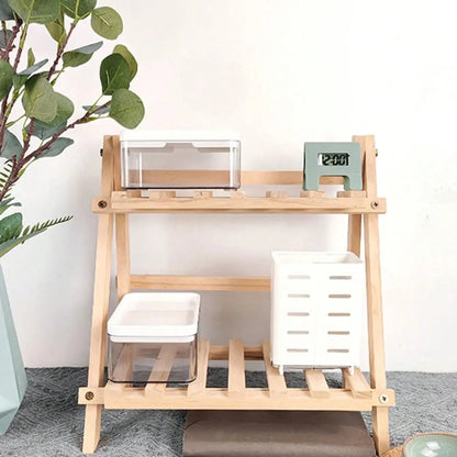 Étagère de Rangement en Bois Double Couche “DualRack”