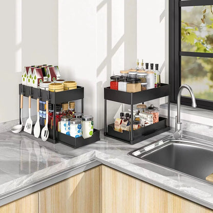 “SlidePro” Under Sink Sliding Organizer