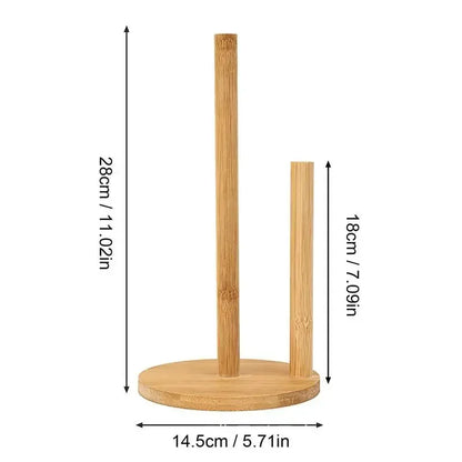 “OakRoll” Wooden Kitchen Roll Holder