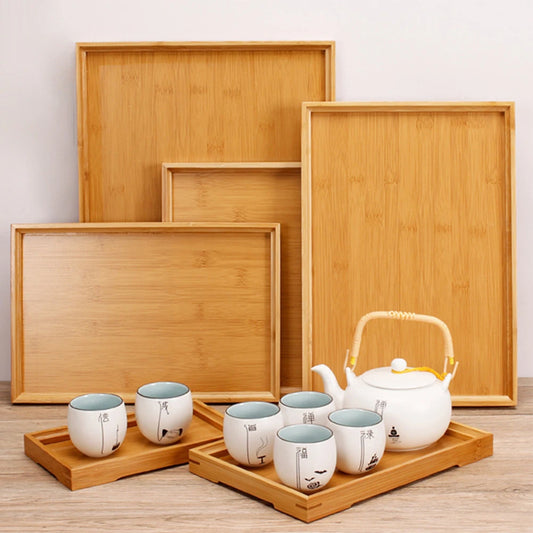 Rectangular Bamboo Wood Tray “ZenTray”