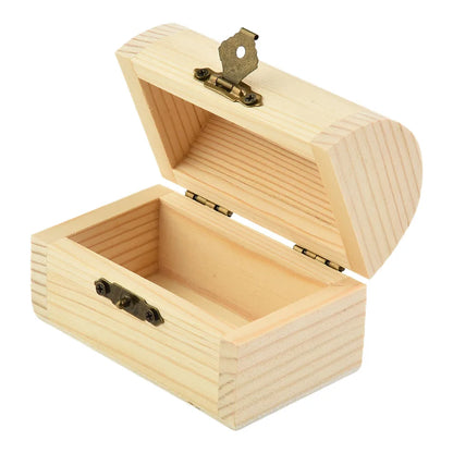 “ArchiBox” Wooden Storage Box with Hinges and Arched Shape