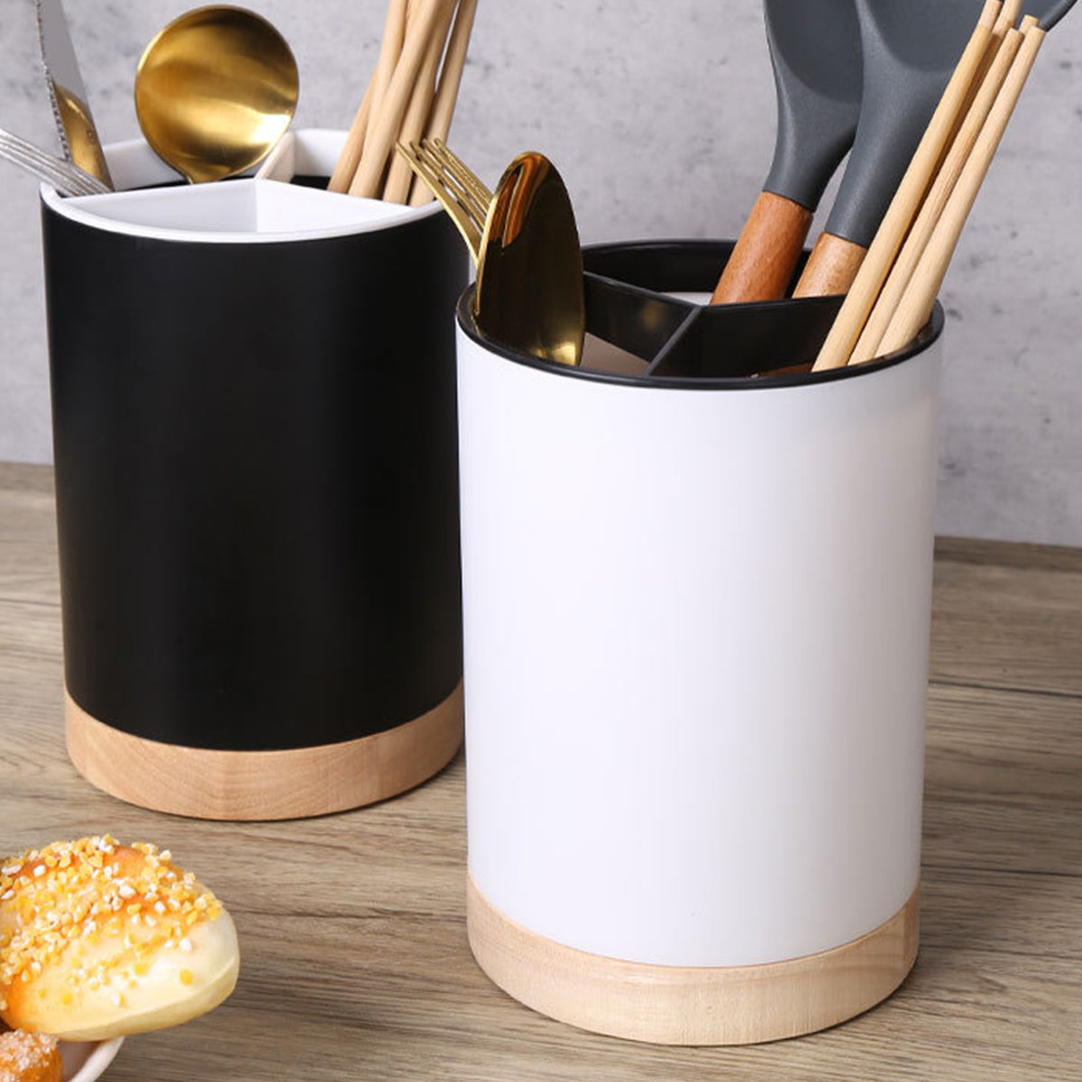 Seau de Rangement pour Ustensiles de Cuisine “TriStore”