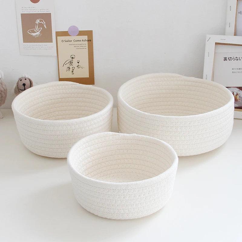 “NordicRope” Cotton Rope Storage Basket