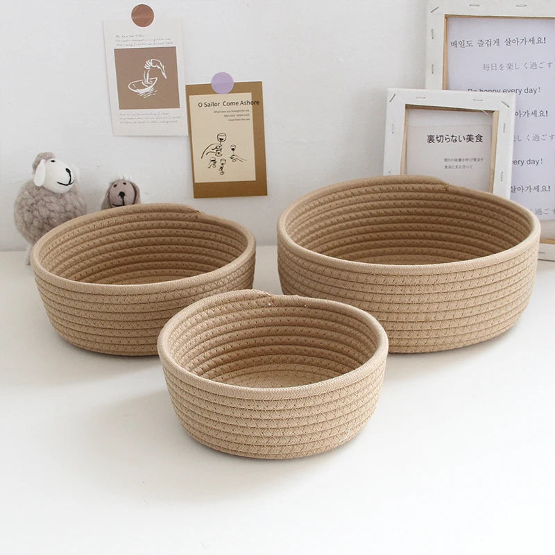 “NordicRope” Cotton Rope Storage Basket