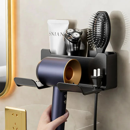 “HairEasy” Wall Mounted Hair Dryer Holder