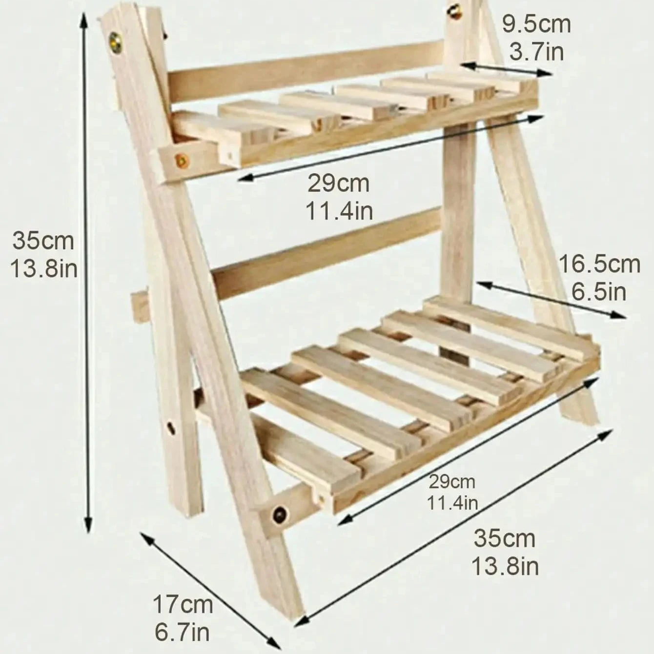 Étagère de Rangement en Bois Double Couche “DualRack”