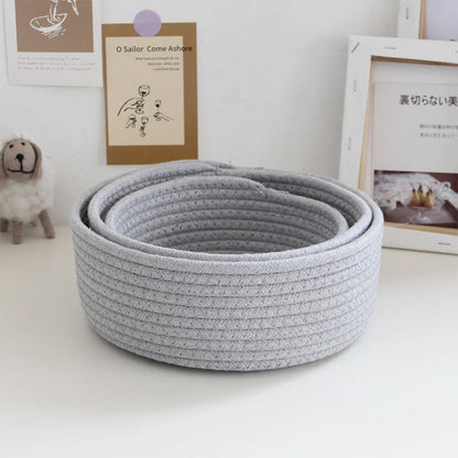 “NordicRope” Cotton Rope Storage Basket