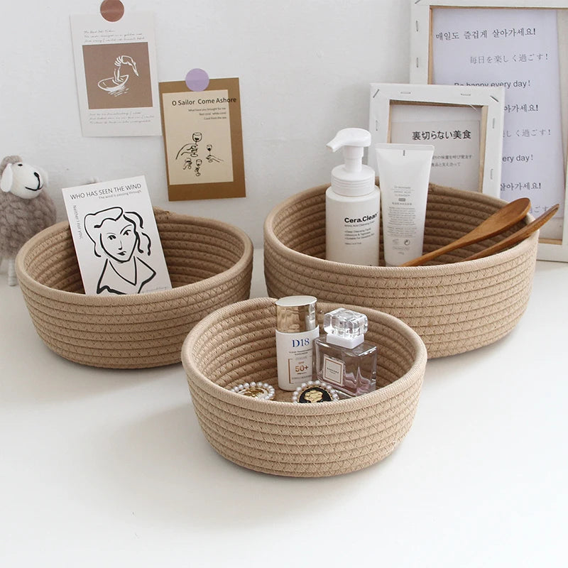 “NordicRope” Cotton Rope Storage Basket