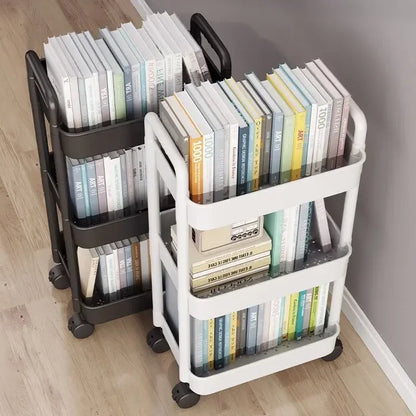 "EasyGlide" 3/4 Tier Rolling Storage Cart