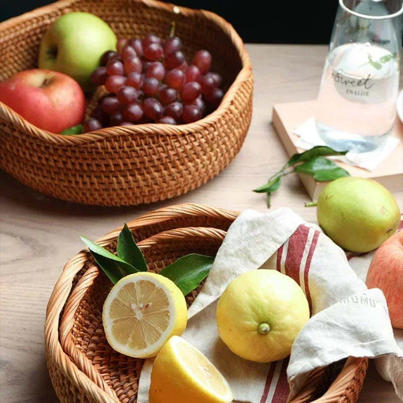 Panier Tressé en Rotin "Rattan Harmony"