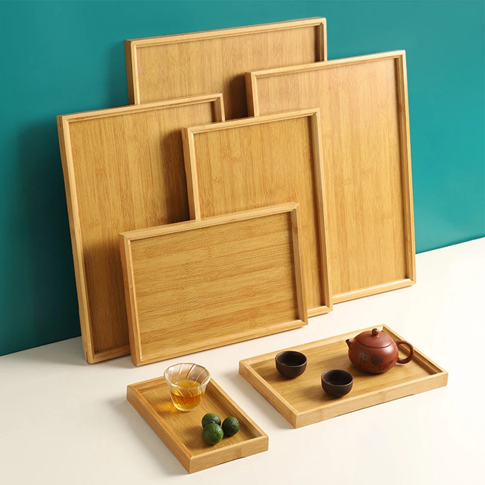 Rectangular Bamboo Wood Tray “ZenTray”