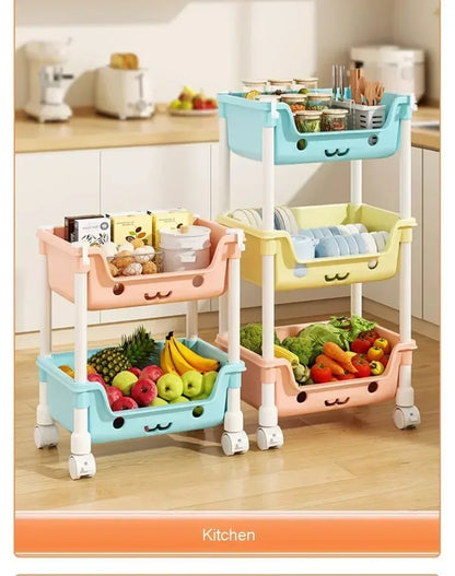 “Play&amp;Store” Multifunctional Storage Trolley