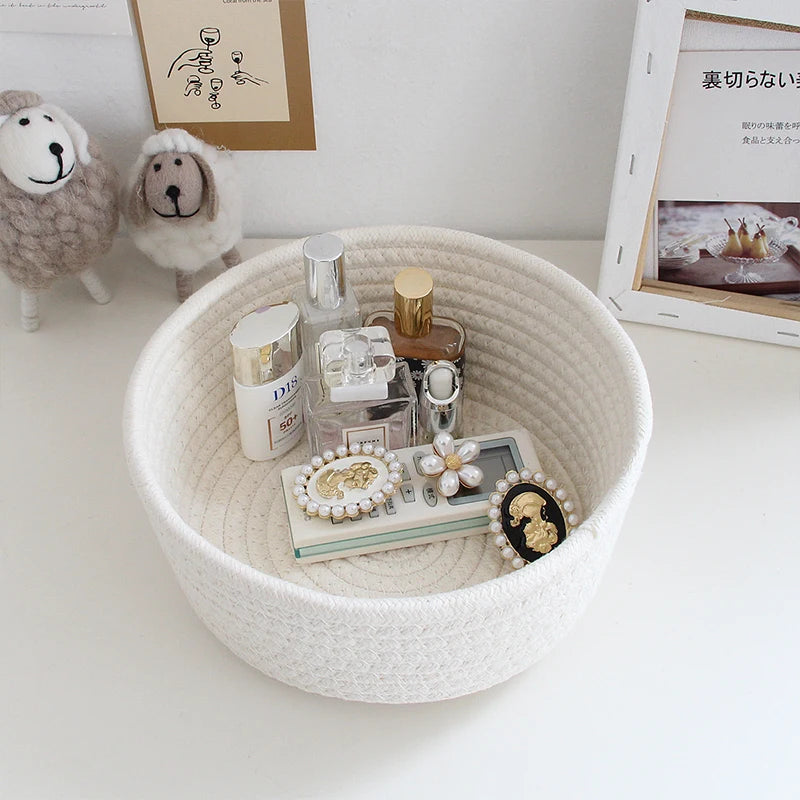 “NordicRope” Cotton Rope Storage Basket