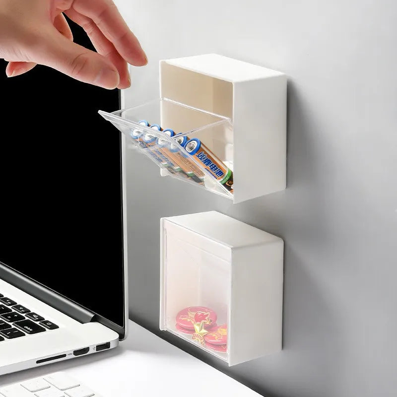 “ClearBox” Dustproof Wall Mounted Storage Box for Cotton Buds and Jewelry