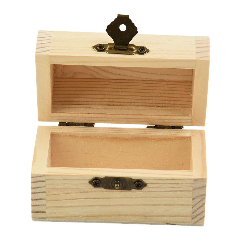 “ArchiBox” Wooden Storage Box with Hinges and Arched Shape