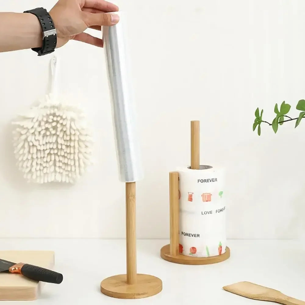 “OakRoll” Wooden Kitchen Roll Holder