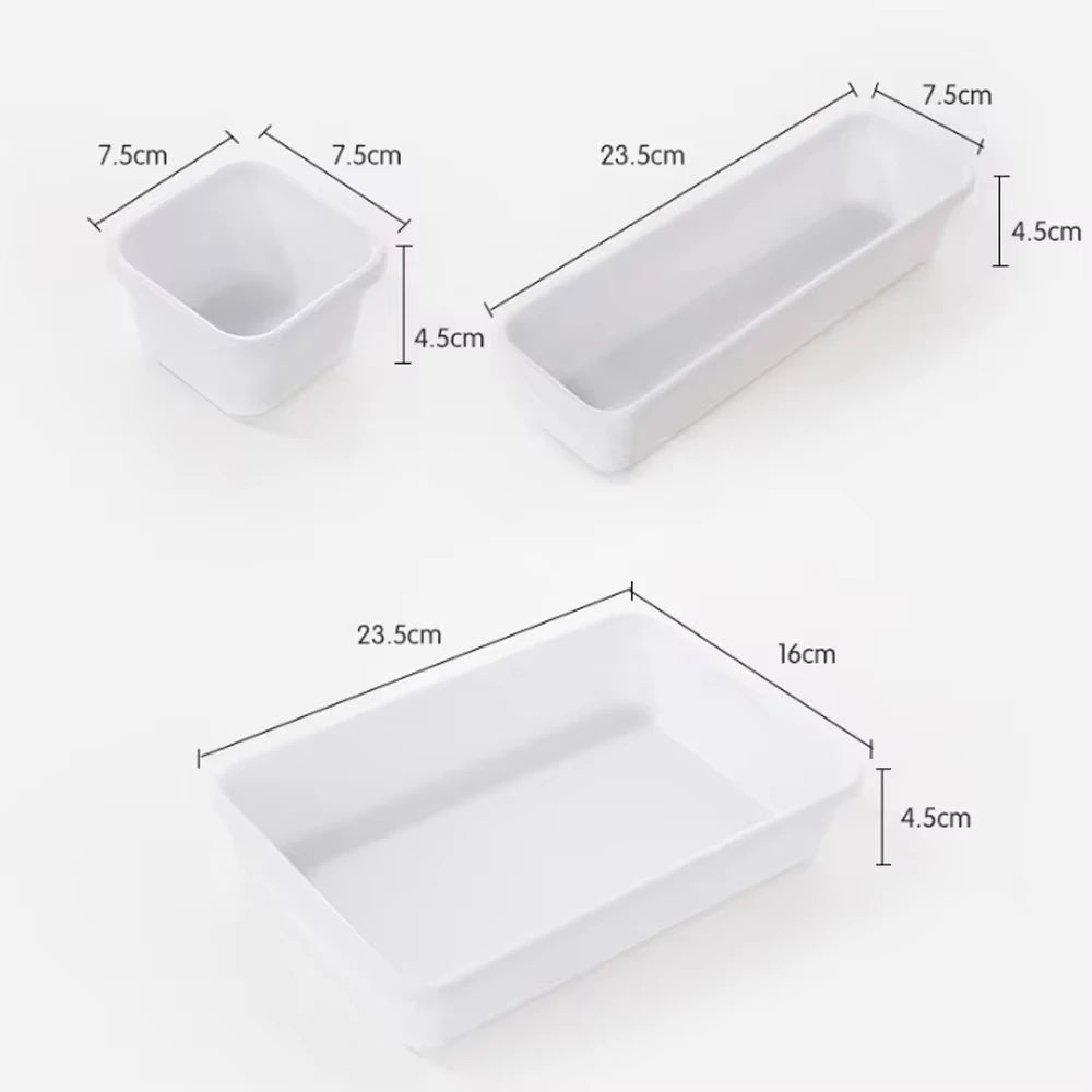 8 Adjustable "FlexiTray" Drawer Organizers