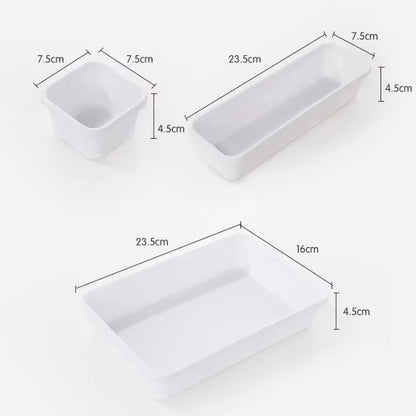 8 Adjustable "FlexiTray" Drawer Organizers