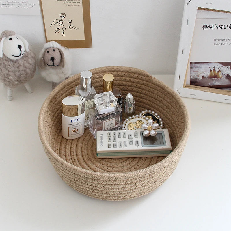 “NordicRope” Cotton Rope Storage Basket