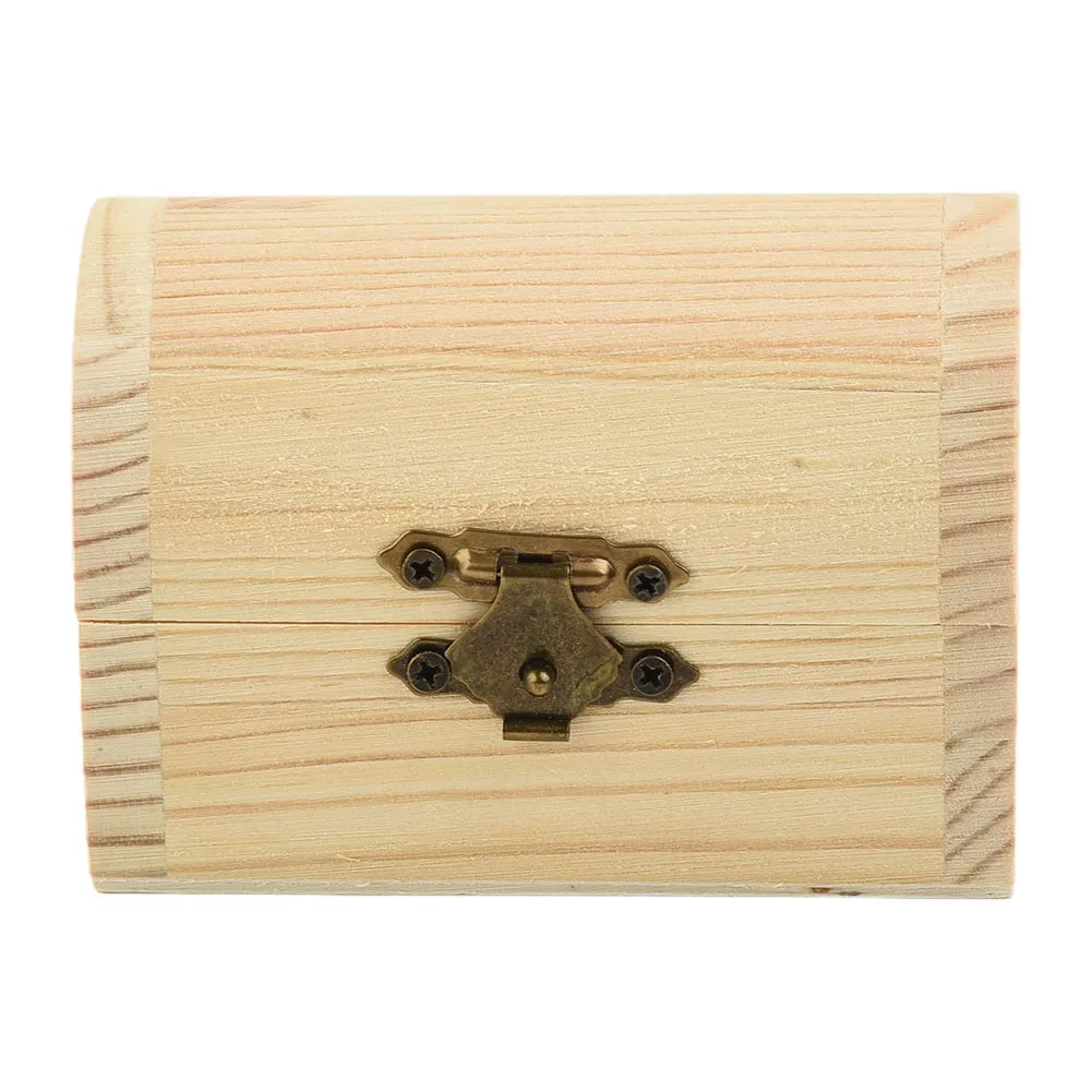 “ArchiBox” Wooden Storage Box with Hinges and Arched Shape