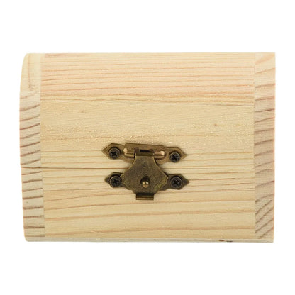 “ArchiBox” Wooden Storage Box with Hinges and Arched Shape