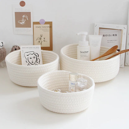 “NordicRope” Cotton Rope Storage Basket