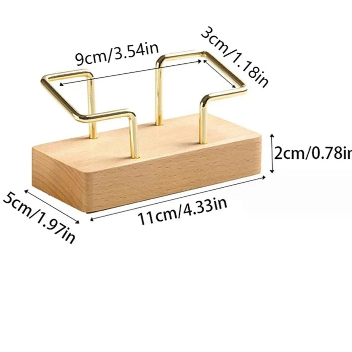 “WoodDesk” Wooden Business Card Holder